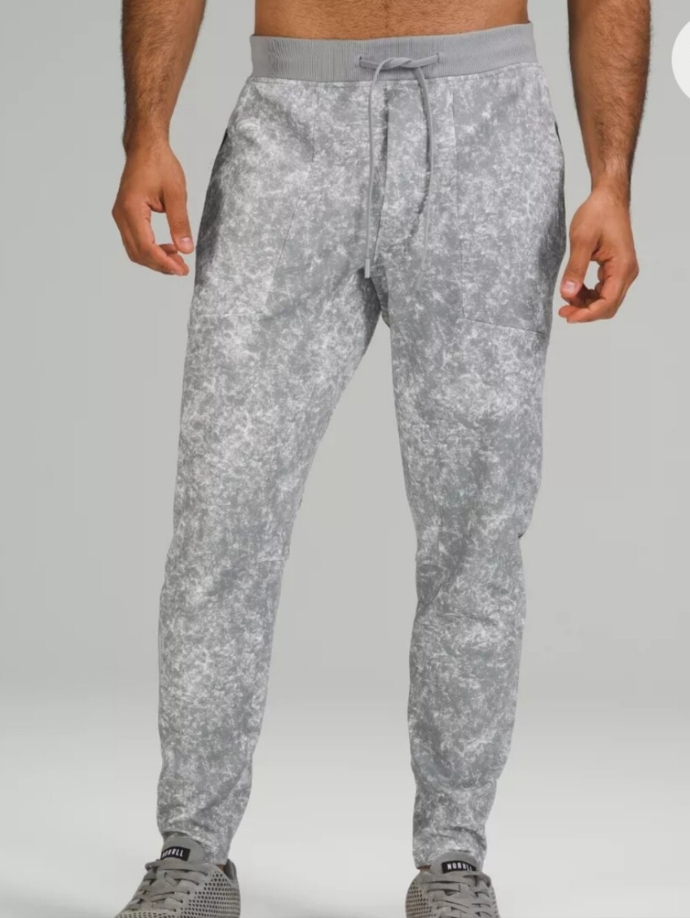 Lululemon Men's Textured Tech Pants XS - White Rhino Grey Denim Wash